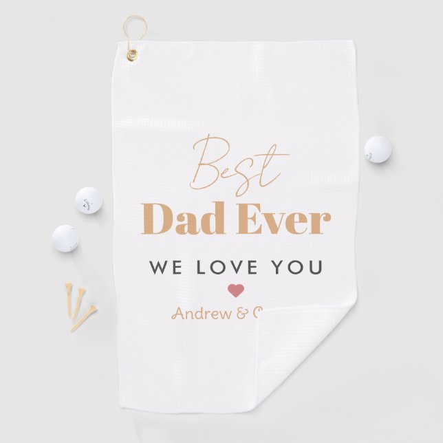 Best dad ever golf towel (InSitu)