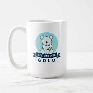 Best Dad Ever Golu Teddy Bear Coffee Mug