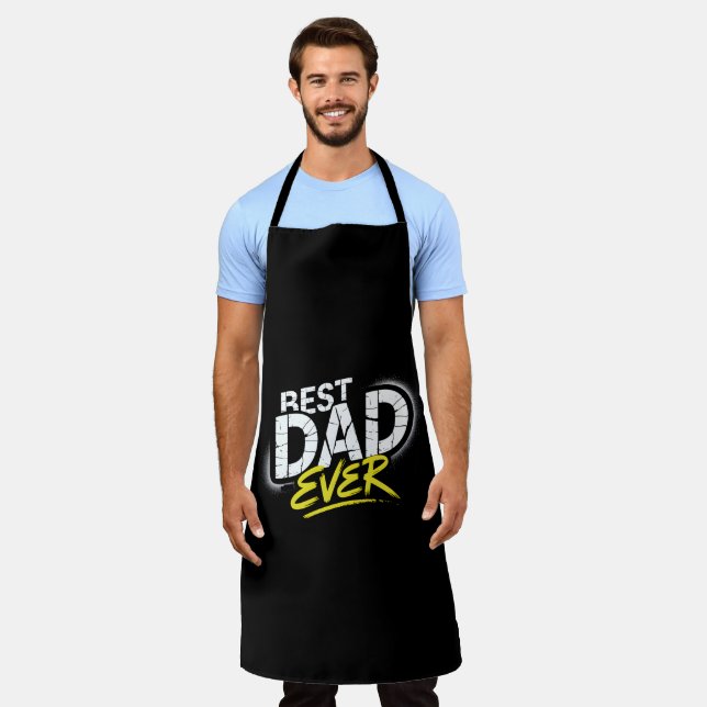Best Dad Ever Graffiti Art Apron (Worn)