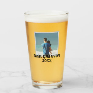 Best Dad Ever Grunge Photo Glass