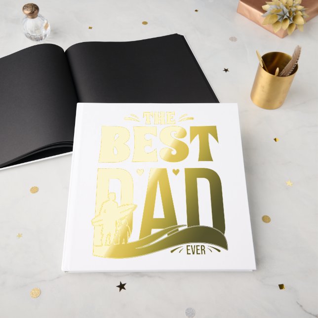 Best Dad Ever Guest Book (Front Open)