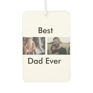 best dad ever happy father's day add your photo  air freshener