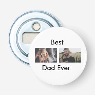 best dad ever happy father's day add your photo  bottle opener