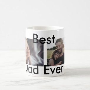 best dad ever happy father's day add your photo  coffee mug