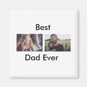 best dad ever happy father's day add your photo magnet