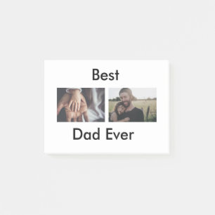 best dad ever happy father's day add your photo  post-it notes