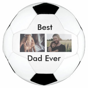 best dad ever happy father's day add your photo soccer ball