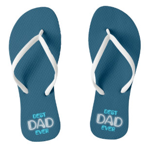 Best Dad Ever Happy Father's Day Flip Flops