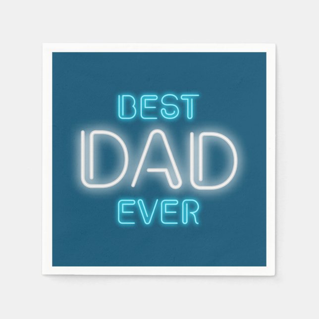Best Dad Ever Happy Father's Day | Napkin (Front)