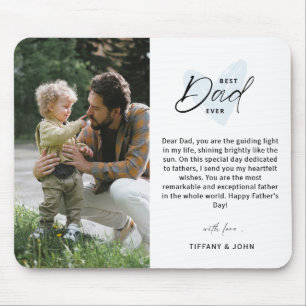 Best Dad Ever Happy Father's Day Photo Keepsake Mouse Pad