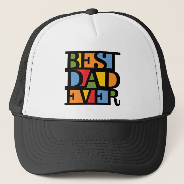 BEST DAD EVER hat - choose colour (Front)