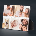 Best Dad Ever Heart Custom Photo collage Plaque<br><div class="desc">Celebrate a special first Father's Day with our "Simple Cute Best Dad Ever Heart Family Custom Photo Collage Easel Plaque". This charming photo Plaque features a collage of your favourite pictures, making it a unique and heartfelt keepsake. Perfect for displaying cherished memories, this personalized gift will be a constant reminder...</div>