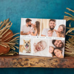 Best Dad Ever Heart Custom Photo Grid Plaque<br><div class="desc">Celebrate a special first Father's Day with our "Simple Cute Best Dad Ever Heart Family Custom Photo Collage Easel Plaque". This charming photo Plaque features a collage of your favourite pictures, making it a unique and heartfelt keepsake. Perfect for displaying cherished memories, this personalized gift will be a constant reminder...</div>