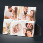 Best Dad Ever Heart Family Photo collage Plaque<br><div class="desc">Celebrate a special first Father's Day with our "Simple Cute Best Dad Ever Heart Family Custom Photo Collage Easel Plaque". This charming photo Plaque features a collage of your favourite pictures, making it a unique and heartfelt keepsake. Perfect for displaying cherished memories, this personalized gift will be a constant reminder...</div>