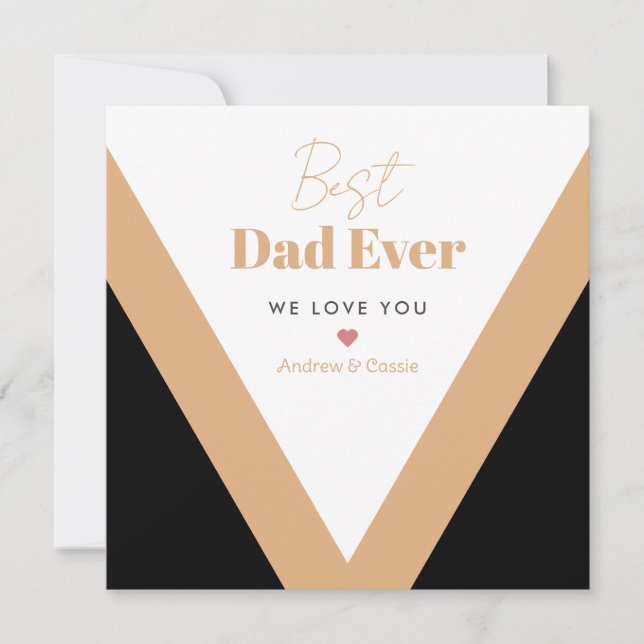 Best dad ever holiday card (Front)