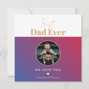 Best dad ever holiday card