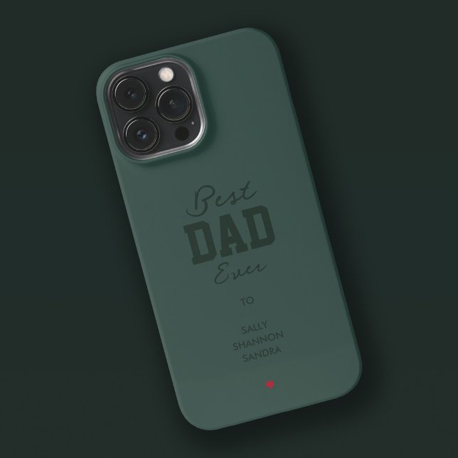 Best Dad Ever Hunter Green iPhone Case (Creator Uploaded)