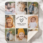 Best Dad Ever Instagram Father's Day Photo Collage Sherpa Blanket<br><div class="desc">The Best Dad Ever Father's Day Instagram Photo Collage Fleece Blanket is a heartwarming way to celebrate Dad. Featuring a custom collage of your favourite family moments, this cozy blanket showcases special photos in an Instagram-inspired design. Perfect for Father’s Day, it’s a personalized gift that Dad will treasure for years...</div>