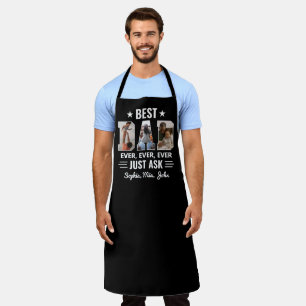 Best Dad Ever, Just Ask Kids Names & Custom Photo Apron