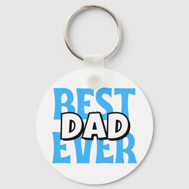 Best Dad Ever Keychain (Front)