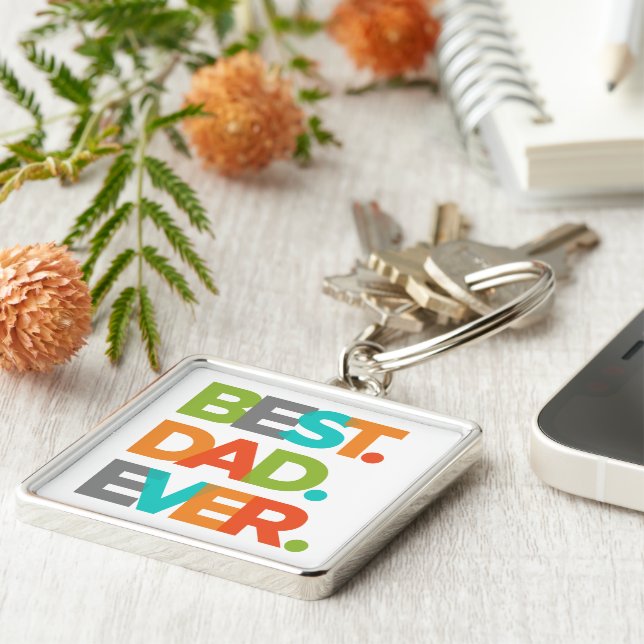 Best Dad Ever Keychain (Side)