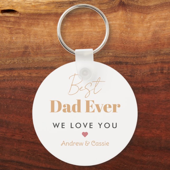 Best dad ever keychain (Front)