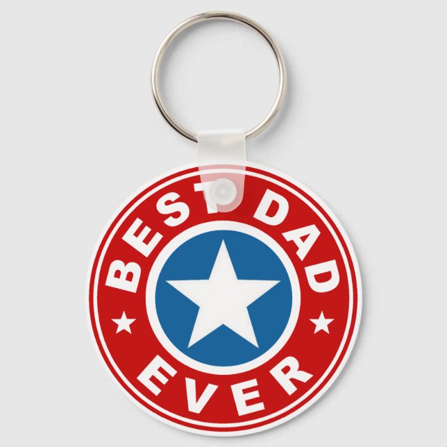Best Dad Ever Keychain (Front)