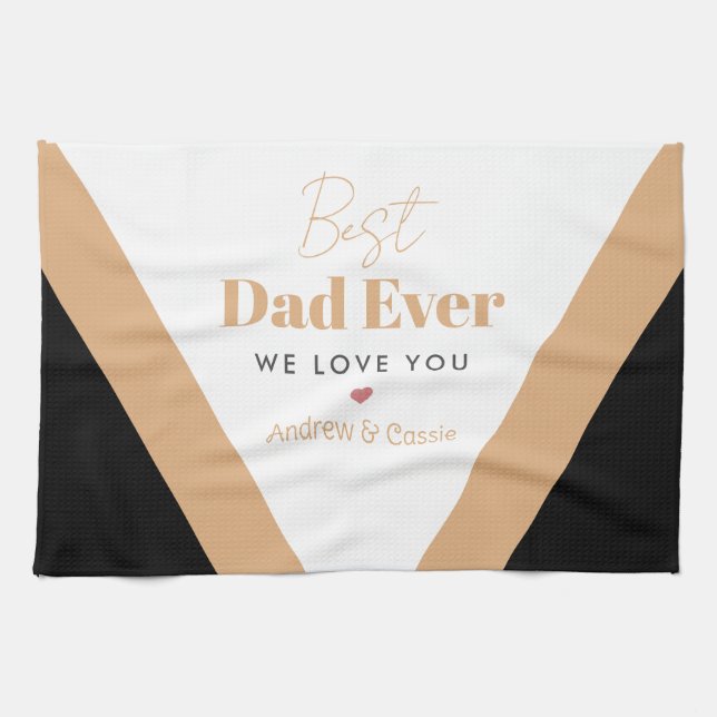 Best dad ever kitchen towel (Horizontal)
