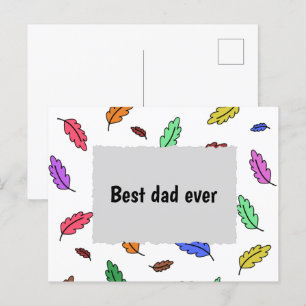 Best dad ever l Father's day  Holiday Postcard