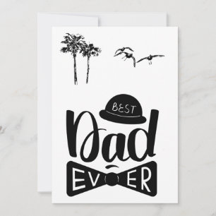 Best dad ever l Modern father's day Holiday Card
