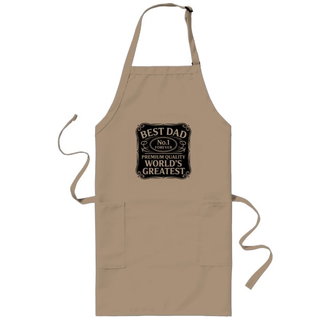 Best Dad Ever Long Apron (Front)