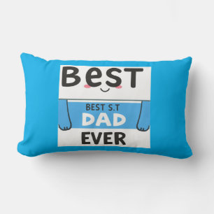 Best Dad Ever Lumberjack Pillow – Rustic Dad Gift"