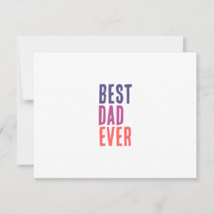 Best Dad Ever Minimalist Cool Professional Card