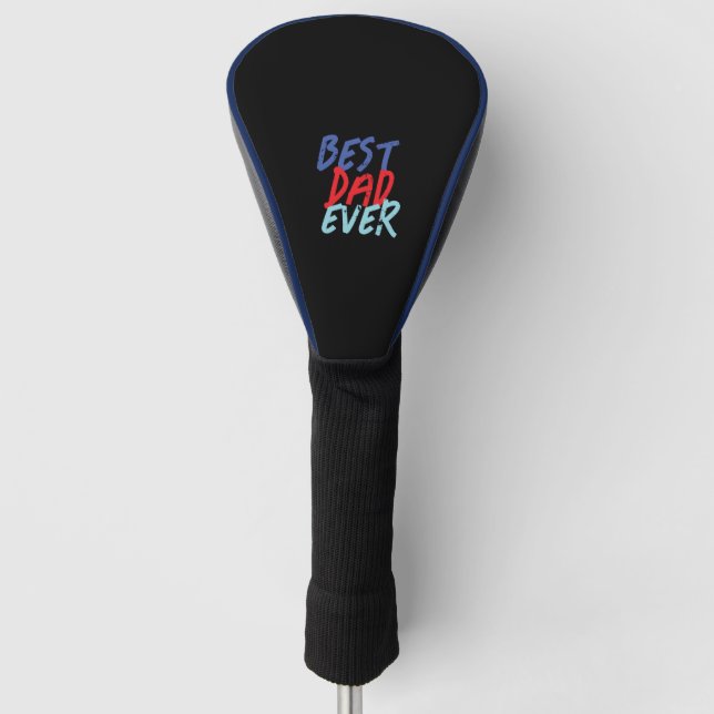 Best Dad Ever Minimalist Cool Professional Golf Head Cover (Front)