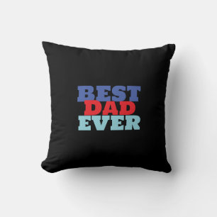 Best Dad Ever Minimalist Cool Professional Throw Pillow