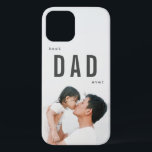 Best Dad Ever Minimalist Photo Father's Day iPhone 12 Case<br><div class="desc">This minimalist and modern " best DAD ever " iPhone case features your photo and bold black letterings. A perfect gift for Father's Day,  birthdays,  and holidays. Personalize for your needs. You can find more matching products at my store.</div>