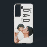 Best Dad Ever Minimalist Photo Samsung Galaxy Case<br><div class="desc">This minimalist and modern " best DAD ever " phone case features your photo and bold black lettering. A perfect gift for Father's Day,  birthdays,  and holidays. Personalize for your needs. You can find more matching products at my store.</div>