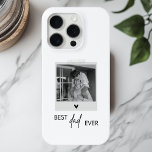 Best Dad Ever Minimalistic Photo iPhone 15 Pro Case<br><div class="desc">Celebrate the best dad ever with our minimalistic photo iPhone 15 Pro case! This sleek and modern case features the heartfelt message "Best Dad Ever" alongside a customizable space for your favourite photo, making it a personalized gift that’s both stylish and protective. Perfect for everyday use, this high-quality case offers...</div>