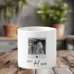 Best Dad Ever Minimalistic Photo Espresso Cup<br><div class="desc">Celebrate the best dad ever with our minimalistic photo espresso cup! This sleek and modern design features the heartfelt message "Best Dad Ever" along with a customizable space for your favourite photo, creating a personalized espresso cup that’s perfect for enjoying a quick coffee break. Ideal for Father's Day, birthdays, or...</div>