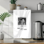 Best Dad Ever Minimalistic Photo  Kitchen Towel<br><div class="desc">Celebrate the best dad ever with our minimalistic photo kitchen towel! This modern and stylish towel features the heartfelt message "Best Dad Ever" along with a space for your favourite photo, making it a personalized gift that’s both practical and sentimental. Perfect for adding a special touch to the kitchen, this...</div>