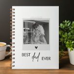 Best Dad Ever Minimalistic Photo  Notebook<br><div class="desc">Celebrate the best dad ever with our minimalistic photo notebook! This sleek and modern design features the heartfelt message "Best Dad Ever" along with a customizable space for your favourite photo, making it a personalized notebook that’s both stylish and functional. Perfect for jotting down notes, ideas, or plans, this high-quality...</div>