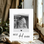 Best Dad Ever Minimalistic Photo  Postcard<br><div class="desc">Celebrate the best dad ever with our minimalistic photo postcard! This modern and stylish design features the heartfelt message "Best Dad Ever" paired with a customizable space for your favourite photo, creating a personalized postcard that’s perfect for sending heartfelt messages on Father's Day, birthdays, or any special occasion. Whether you’re...</div>