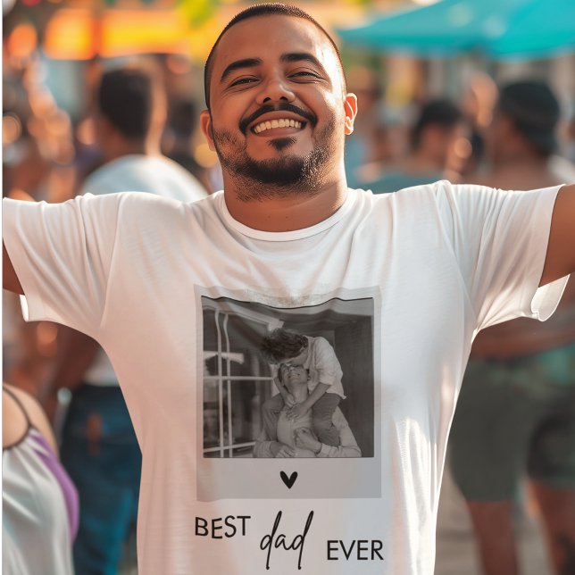 Best Dad Ever Minimalistic Photo  T-Shirt (Creator Uploaded)