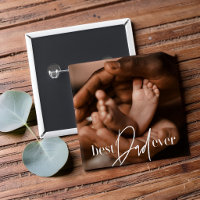 Best Dad Ever Modern Classic Simple Elegant Photo