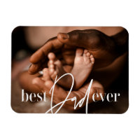 Best Dad Ever Modern Classic Simple Elegant Photo