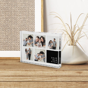 Best Dad Ever   Modern Collage Photo Block