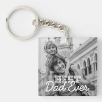 Best Dad Ever Modern Cool Stitch Custom Photo