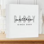 Best Dad Ever Modern Elegant Simple Father's Day Binder<br><div class="desc">This simple and modern design is composed of san serif typography.</div>