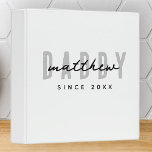 Best Dad Ever Modern Elegant Simple Father's Day Binder<br><div class="desc">This simple and modern design is composed of san serif typography.</div>