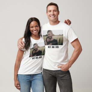 Best Dad Ever – Modern Father's Day Photo T-Shirt